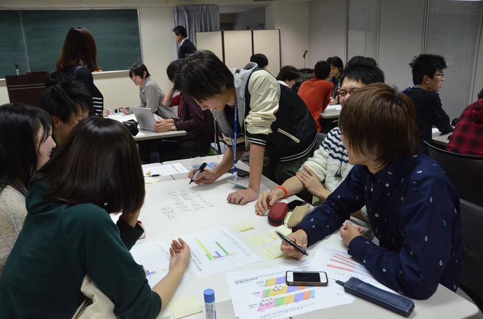 横浜市の「中期４カ年計画 2014～2017」のデータをもとに行われた若者によるアイデアソン